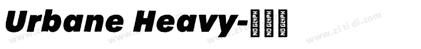 Urbane Heavy字体转换